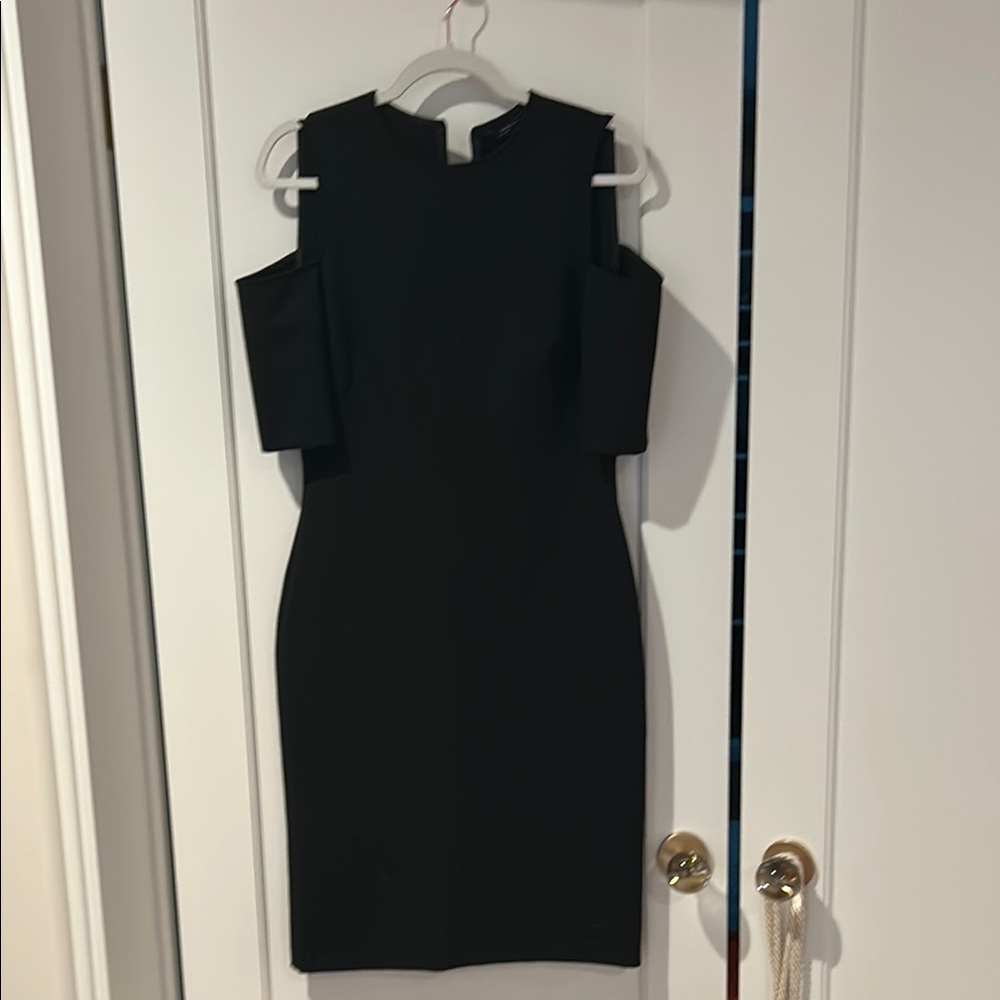 Zara M black open shoulder dress
